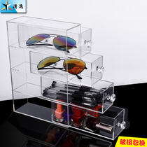 Acrylic glasses rack High-end household creative glasses storage rack Sunglasses display display rack storage box