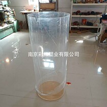Plexiglass barrel acrylic bucket plexiglass cylindrical tube barrel bottom sealing valve