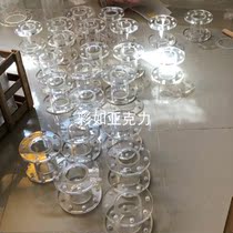 High transparent acrylic flange transparent flange national standard non-standard made organic glass flange pipe
