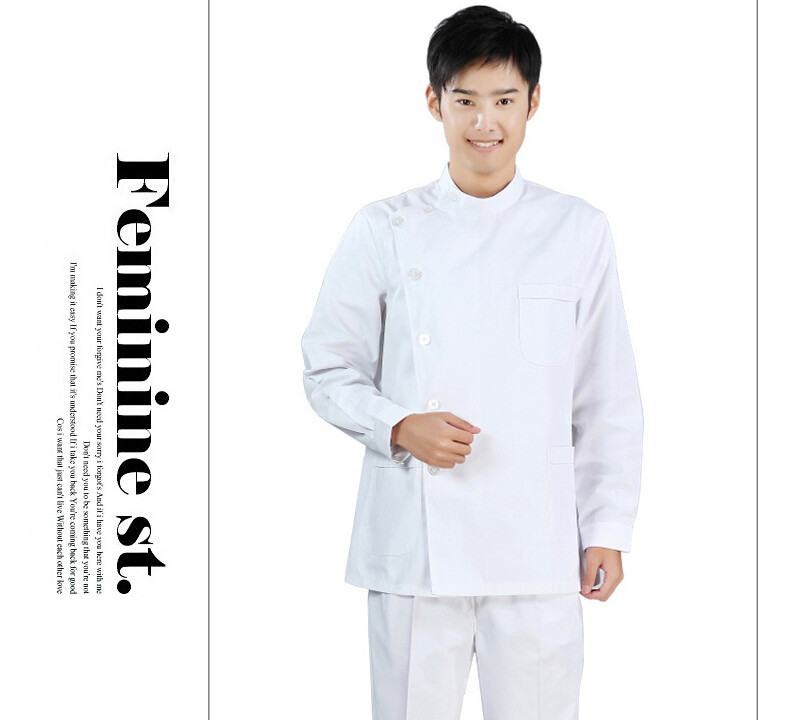 Nightingale Men Nurse Răng miệng Nha khoa Kỹ thuật viên Tắm Bác sĩ Đồng phục Văn học Đứng tách đồ bộ kiểu đẹp 2021