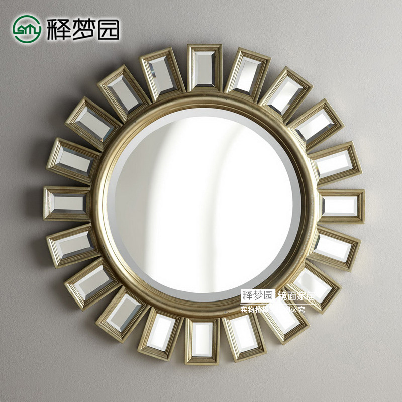 Shimengyuan Neoclassical Mirror Decorative Mirror Entrance Mirror Bathroom Mirror Fashion Makeup Mirror European M0951