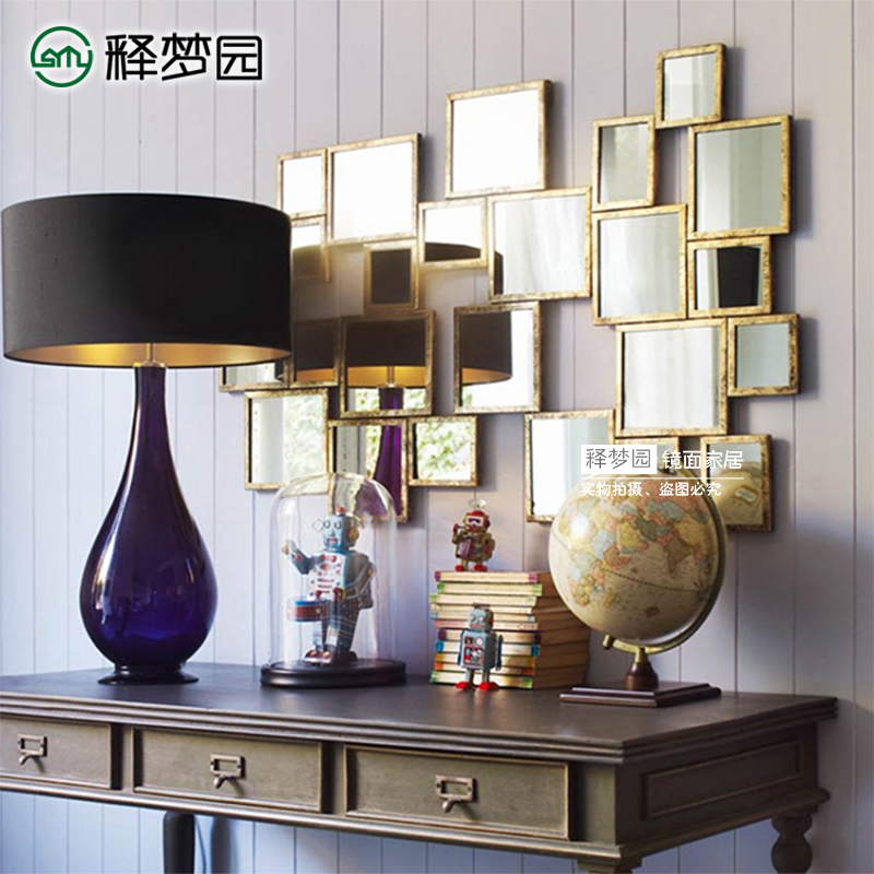 Neoclassical mirror Decorative mirror Entrance mirror Vanity mirror Wall hanging mirror Neoclassical postmodern M1239