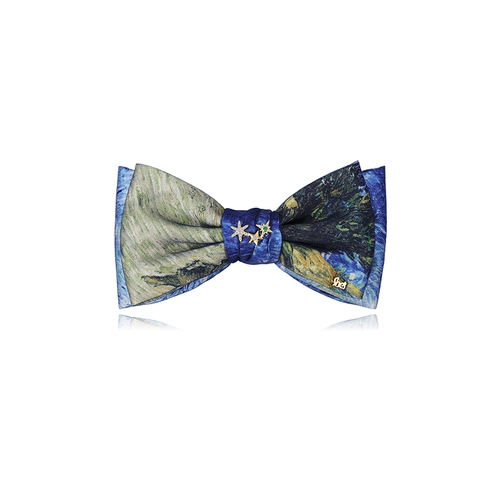 Van Gogh Shes Silk Starry Sky Series Fabric Parallel Clip
