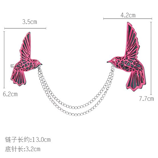 Broche femme SHES en fiche Acétate - Ref 1187580 Image 10