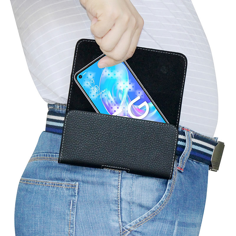 Mobile phone protective case hanging waist bag suitable for oppo leather a55 male a72 elderly a53 wearing belt a92s a32 a52 a8