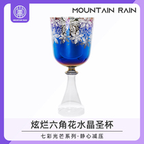 Crystal Holy Grail Hexagonal Flower Design Soundbowl Yoga Release Stress Meditation Meditation Percussion Instrument Customizable