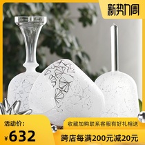  Crystal Holy Grail Hand-held bowl Ginkgo biloba music bowl Healing Hand-held meditation sound healing Buddha sound bowl with stick