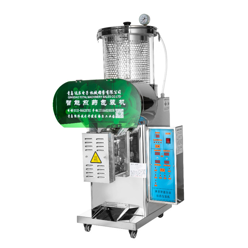 Automatic frying machine of Chinese herbal medicine frying machine Qingdao fully automatic medicine frying machine Tsingtao Herbal Medicine Frying Machine frying machine decocted packaging All
