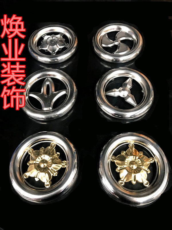 304 # Stamping round flowers fully welded polished fine garland Door and window fence accessories stainless steel decorative accessories