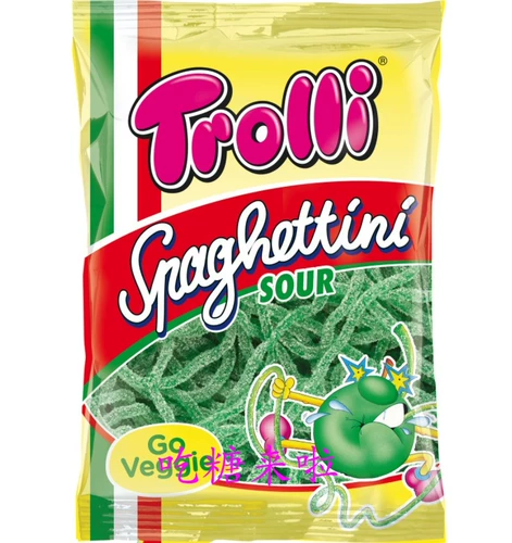 Немецкие конфеты Trolli с кислой гусеницей, кислой клубникой и антенной, 100 г, Пак Чанёль, bts, в том же стиле
