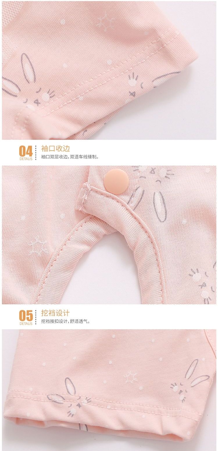 恩 Yêu bé jumpsuit ngắn tay mùa hè mỏng phần cotton sơ sinh romper bé romper quần áo bé gái mùa hè - Áo liền quần bodysuit bé trai 0-24 tháng