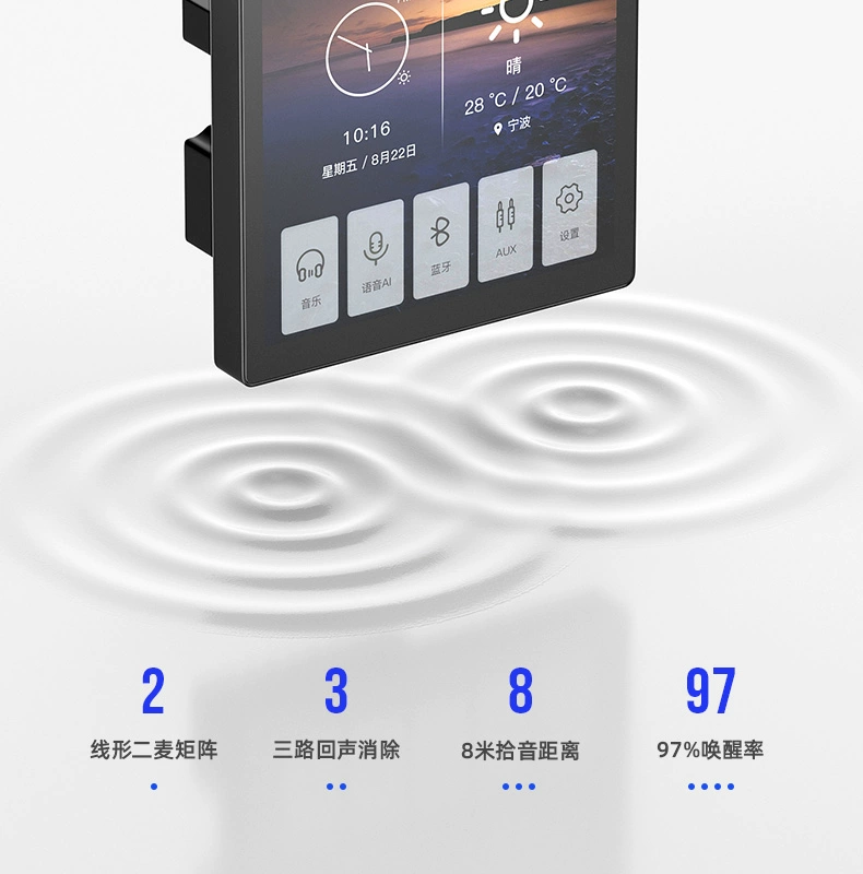 Yushchenko nhà nền âm nhạc máy chủ phòng khách âm thanh trần trong nhà 3d vòm nhúng Bluetooth thông minh không dây điều khiển phát lại giọng nói điều khiển loa trần nhà loa đặt - Trình phát TV thông minh