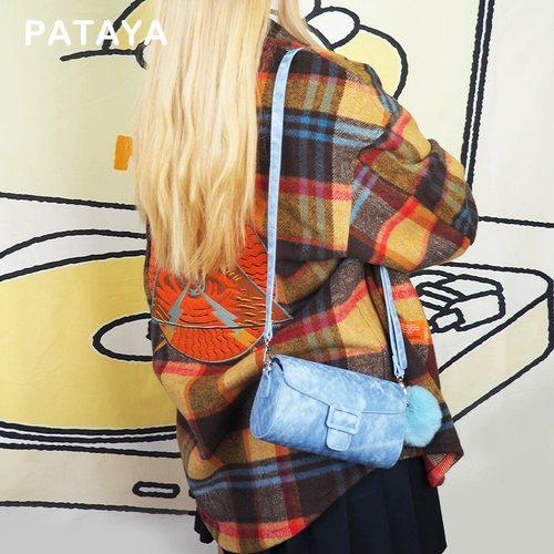 Pataya2024 Весна и летняя новая мини -цилиндрическая сумка Cambridge Baupties Орбарная мастерская сумка из -за бок