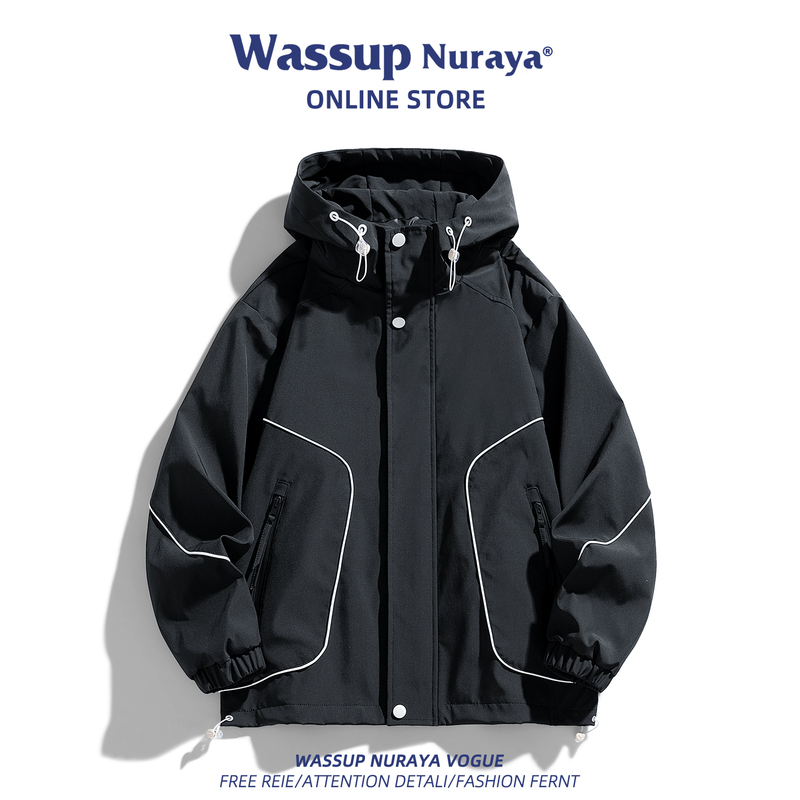 Wassup Youth Jacket Men's Early Autumn and Winter Sports Outdoor Travel Mountaineering Windproof and Waterproof Casual Jacket Wassup Youth Jacket Men's Early Autumn and Winter Sports Outdoor Travel Mountaineering Windproof and Waterproof Casual Jacket