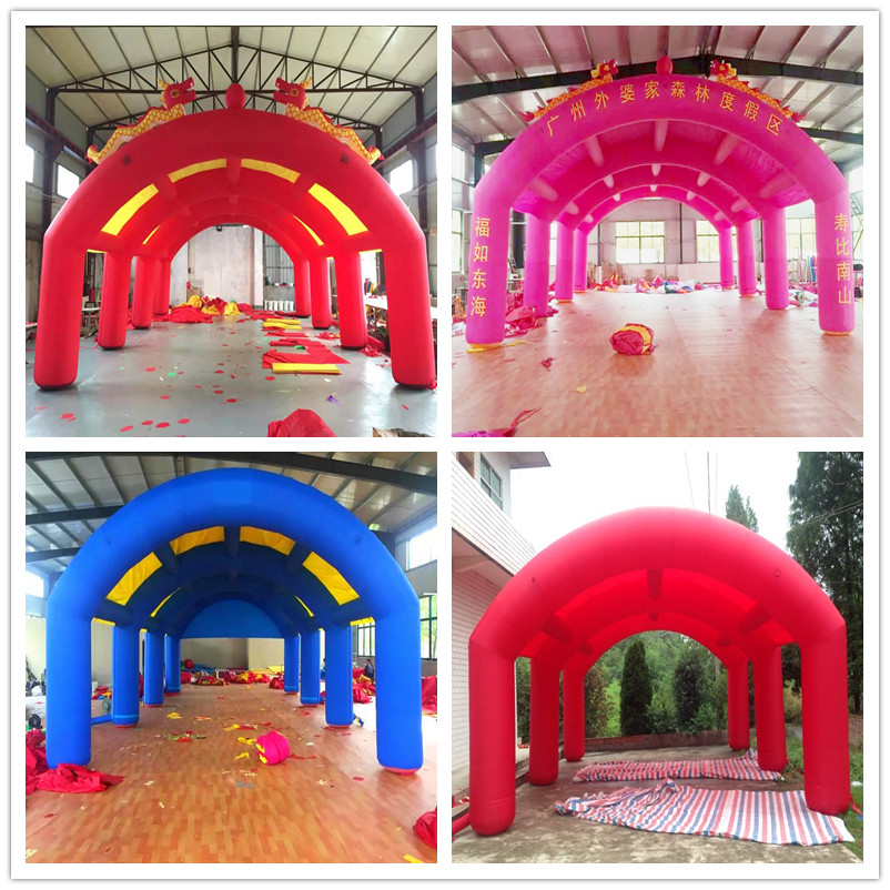 Inflatable wedding tent Xipeng banquet tent custom large inflatable double arch tent stage shed inflatable model