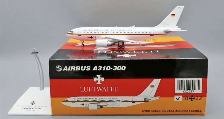 Jc Wings 1:200 Airbus A310-300 German Air Force 10+22 Xx2787 Aircraft Model
