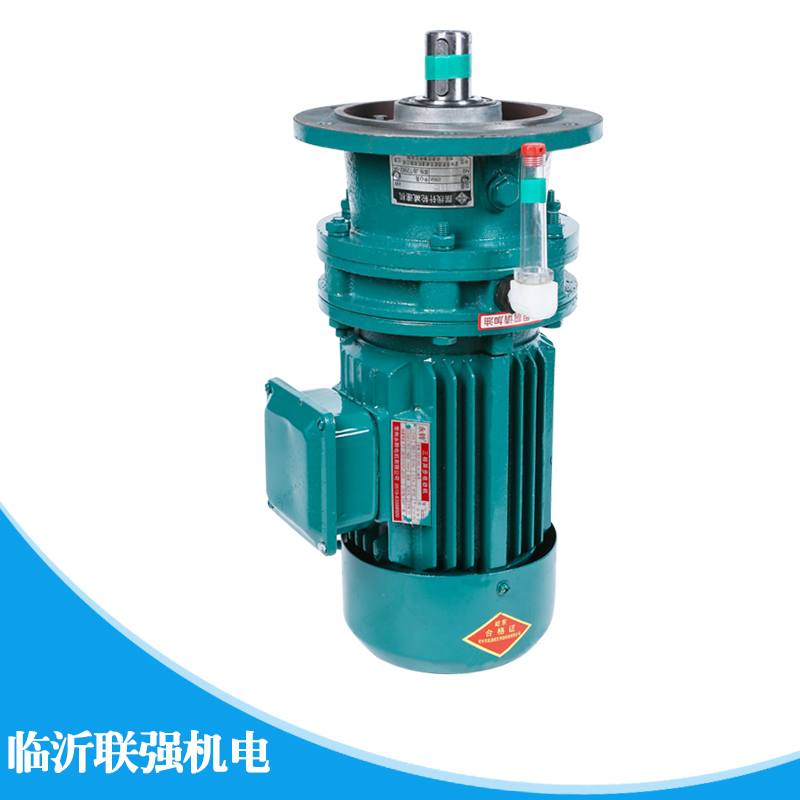 Planetary cycloidal needle wheel reducer with motor copper wire iron shell three-phase 380V vertical mixer Changzhou speed converter