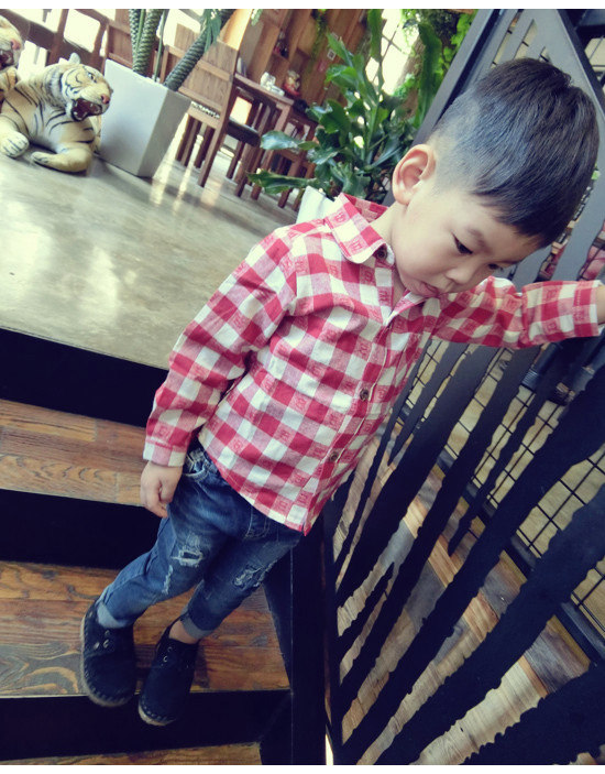 Chemise garcon à manche longue - Ref 2075485 Image 13