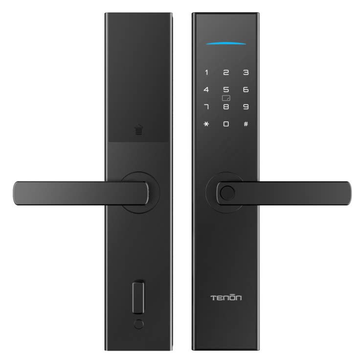 New straight plate semi - automatic fingerprint lock household anti - theft door household use