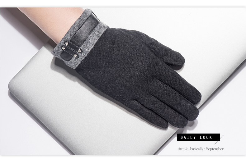 Gants pour homme en Laine Cachemire - Ref 2781601 Image 14