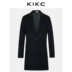 Áo khoác nam Kikc nam 2018 thu đông mới màu đen mới dài phù hợp với cổ áo xu hướng trẻ trung áo len nam áo khoác nam trung niên Áo len