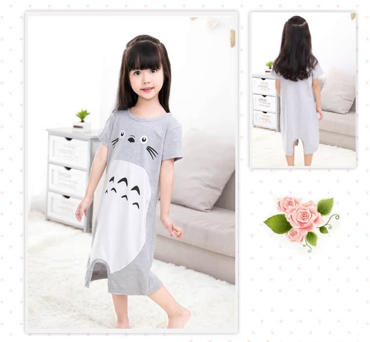 Bộ đồ ngủ trẻ em Xiêm mùa hè Cô gái mỏng tay ngắn Cotton Chống máu Chống mát Bảo vệ bụng Điều hòa nhiệt độ Bộ phim hoạt hình dễ thương bộ body bé trai
