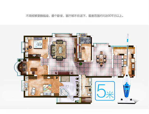 robot hút bụi medion 19510 Máy hút bụi Hansheng nhà mạnh mẽ im lặng cầm tay mini đa chức năng nhỏ putter cung cấp không lông HS-306 - Máy hút bụi rô bốt hút bụi lau nhà
