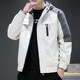 Luo Meng Men's 2024 Spring and Autumn Jacket New Trendy Brandwear Workwear Casual Tops Youth Handsome Hooded Jacket