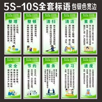 5S6S7S8S9S10S1 Company enterprise factory workshop slogan Safety production quality management poster KT board