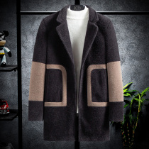 Windy mens mid-2020 Winter mens woolen sweater The Korean version of the trend to thicken the Inlenwind the coat of clothing