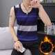Áo khoác nhung dày ấm áp vest nam vest mỏng vai Vest không tay cotton mùa đông bó sát mặc vest đẹp áo thun ba lỗ