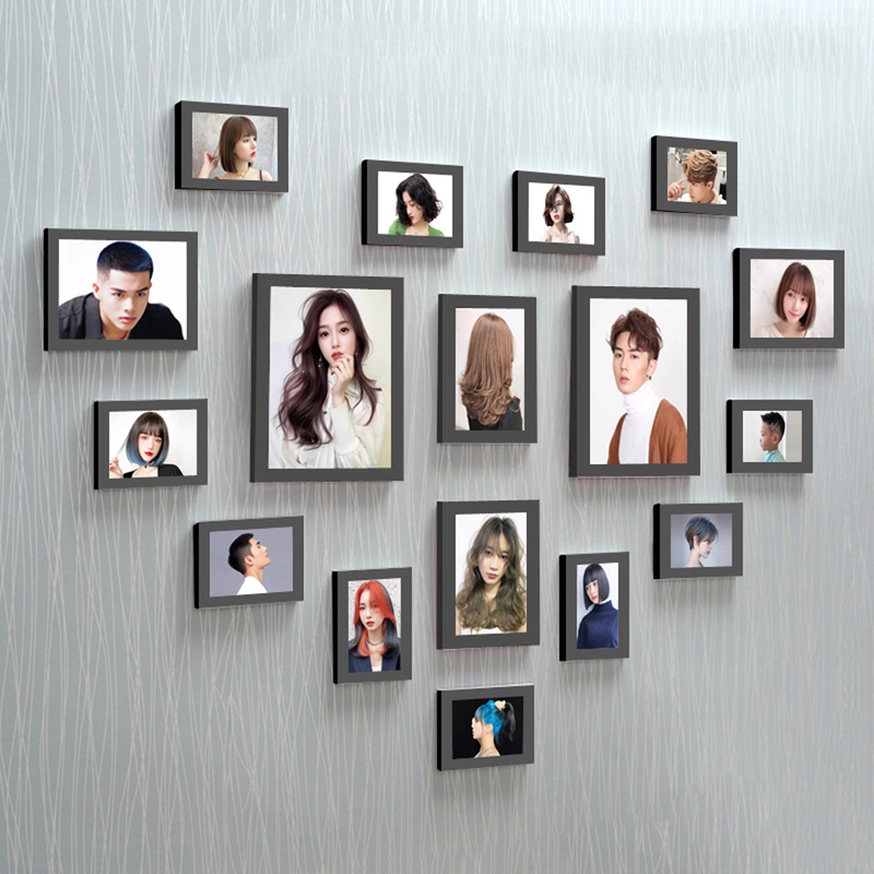 Barber Shop Wall Decoration Painting, Hair Salon Mural, Hairstyle Picture Hanging Painting, Hairdressing Shop Background Wall Decoration, Trendy Wall