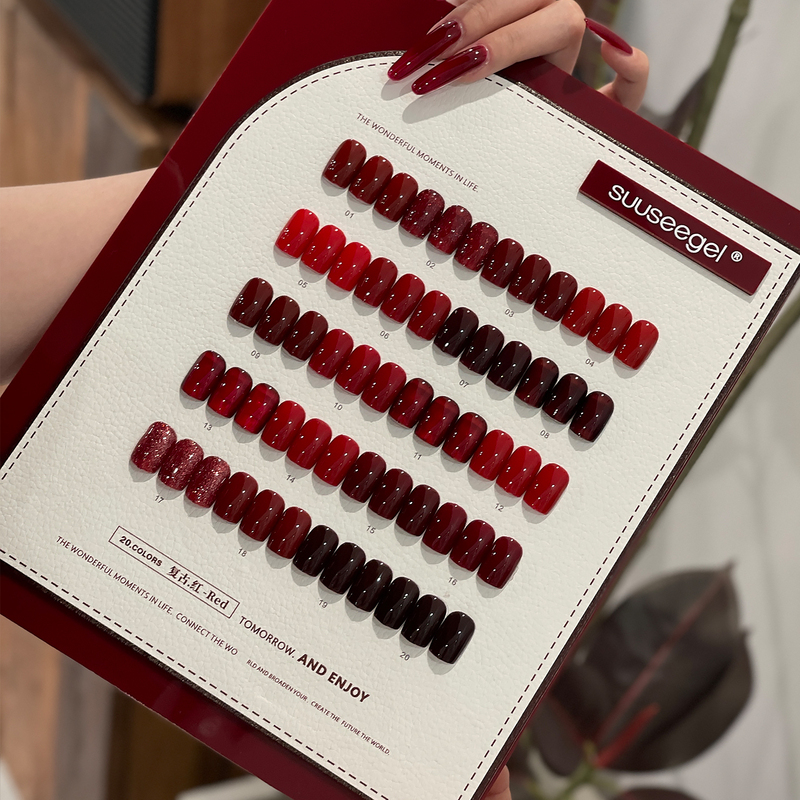 Bundle of New Year Red Vintage Red Nail Polish Gel Set 2026 New Model Whitening Ancora Ruby Cat Eye Gel Set Bundle of New Year Red Vintage Red Nail Polish Gel Set 2026 New Model Whitening Ancora Ruby Cat Eye Gel Set