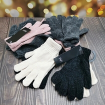 Factory export inventory clearance winter couple warm skin simple fresh chenille thickened warm woolen gloves