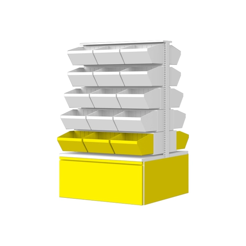 Стенд, универсальный многослойный двусторонний круглосуточный магазин