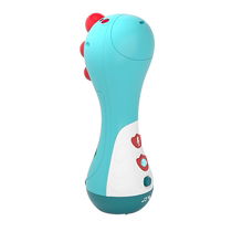 Childrens microphone small dinosaur microphone ktv karaoke singing all-in-one machine for boys and girls early education 2-year-old baby toy