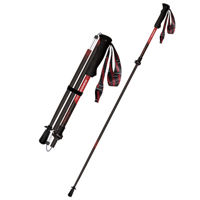 鲁滨逊峰极4B折叠登山杖新型拐杖