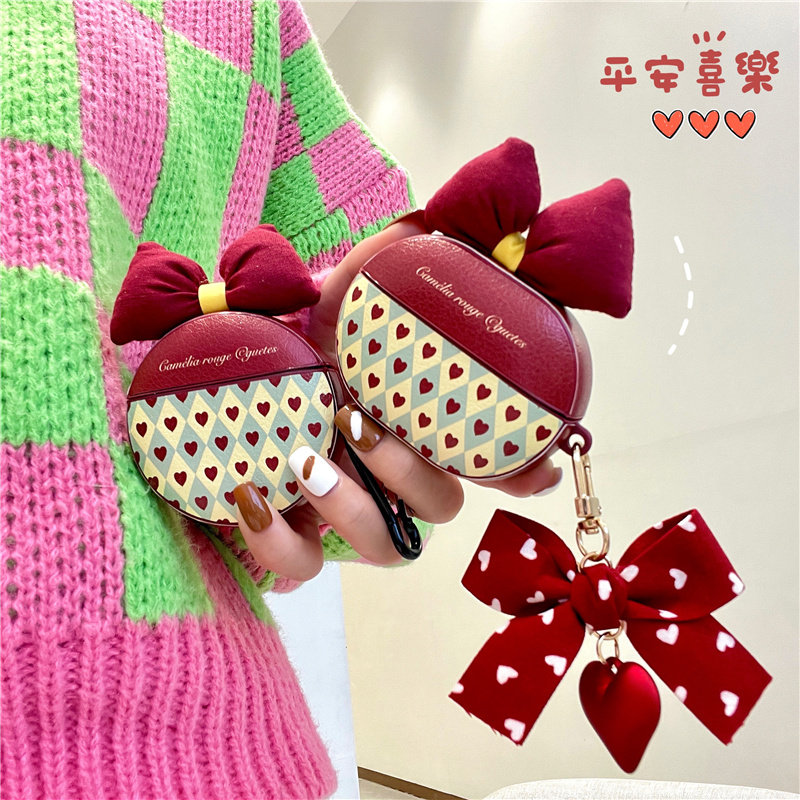 Butterfly Knot Loving applies Huawei freebuds4 protective sleeve freebuds4i pro three-four-generation noise reduction wireless Bluetooth headphone Softshell freebus3 niche fr