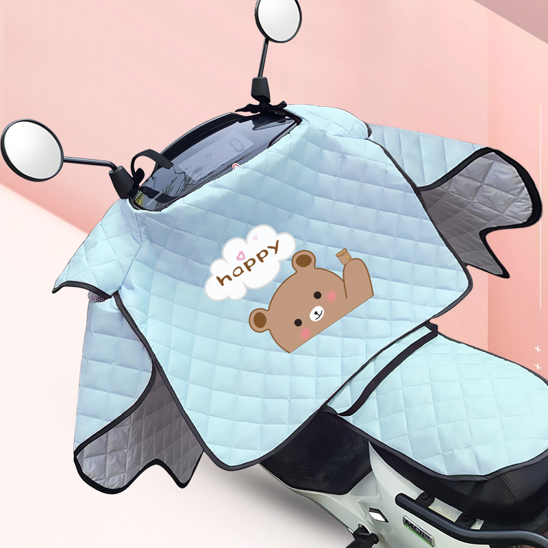 Small electric car summer windshield is summer sunscreen thin mozzan electric bicycle windshield waterproof spring and autumn