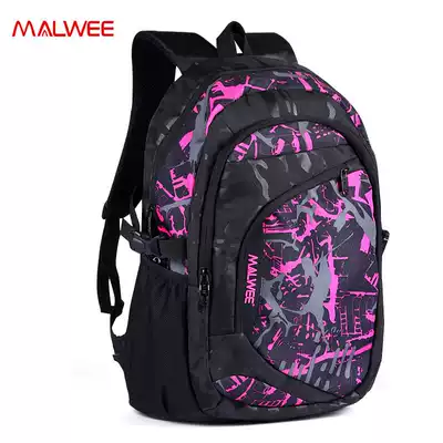 Shoulder bag female backpack male Korean version of the tide computer bag big high school students school bag College leisure travel bag