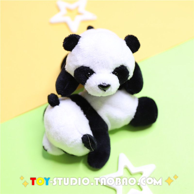 Ins phim hoạt hình 趴趴 gấu trúc búp bê nhẫn Panda trâm dễ thương mềm dễ thương chữa tóc dây tóc kẹp tóc trang sức cô gái - Trâm cài ghim cài áo vest nam Gucci