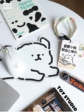 INS Cartoon Line Puppy Pad Girl Милая милая корейская подлинная IP -совместная студенческая силиконовая мышь