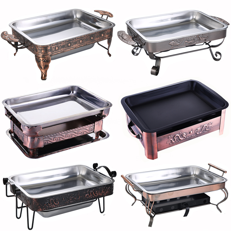 Grilled fish stove Home Stainless Steel Grilled Fish Pan Commercial Alcohol Charcoal Grilled Fish Stove Scouts Paper Bag Fish Grilled Fish Oven