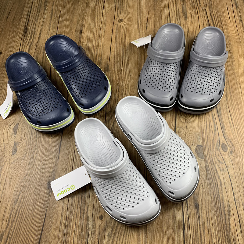 COQUI Cool Camouflage Shoes New Camouflage Large Shoes Summer Beach Garden Shoes Mesh Color Light and Slippy