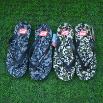 2017 Men Summer European and American surf camouflage beach rubber non-slip flat comfortable Flip-flops sandslippers