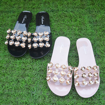 New small flowers fashion drag word Beach tow indoor and outdoor rubber drag