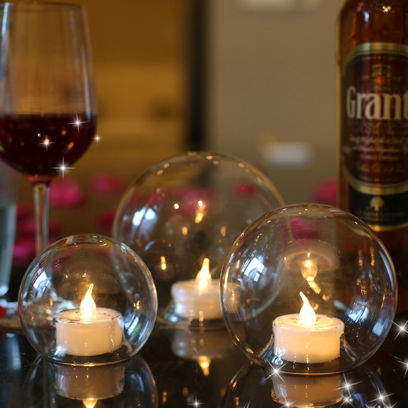 Yibaoge Home Furnishing Ball Candlestick Decoration Candlelight Dinner Valentine's Day Props Arrangement Romantic Nordic ins