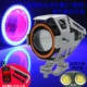 Xe tay ga sửa đổi đèn pha led spotlight U7 laser pháo điện đèn chiếu sáng siêu sáng nhấp nháy đèn nhấp nháy