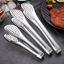  Stainless steel food clip Bread barbecue lengthened thickened small fried cake fried steak Fruit kitchen household