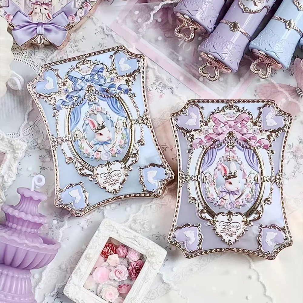 Палетка теней Eyeshadow Flower Knowledge Bonnie Garden, шесть оттенков перламутр и мат, нежные розово-молочные тона